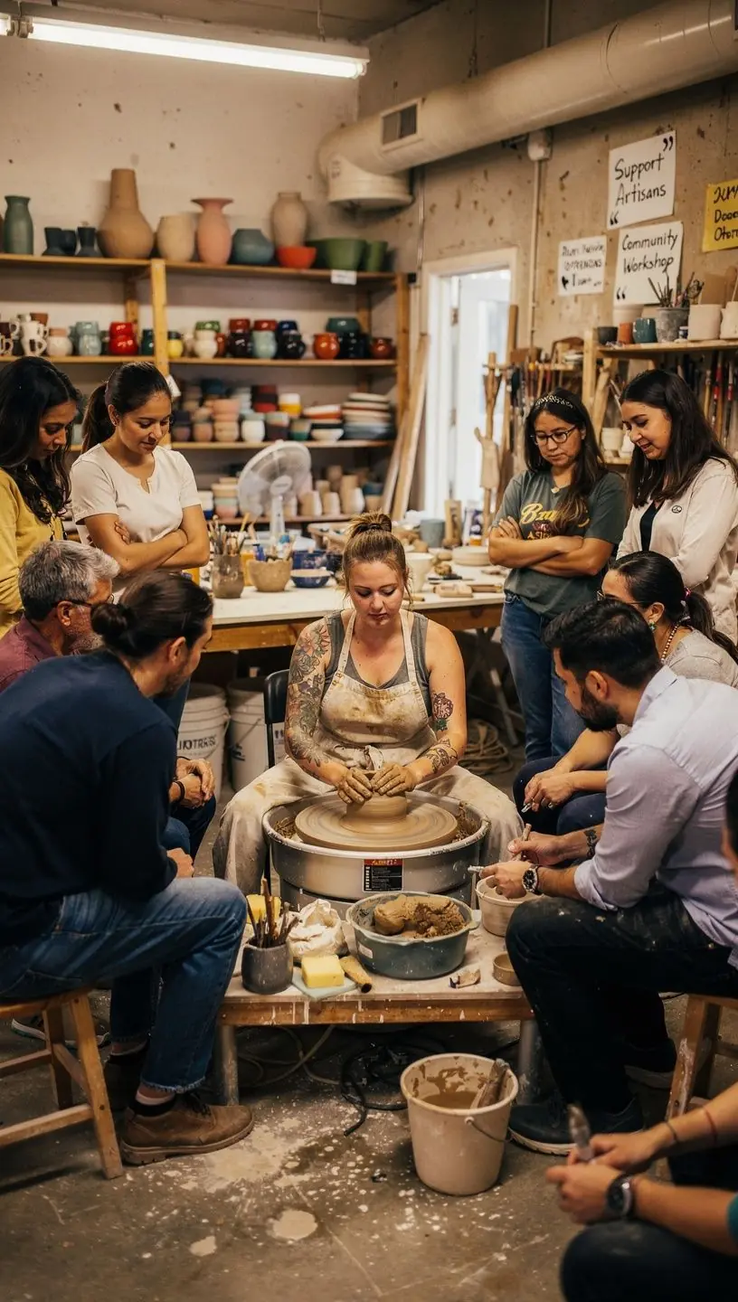 Community members discussing local environmental advocacy strategies